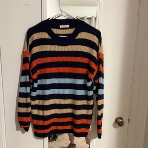 Classic Striped Crewneck Sweater for Men